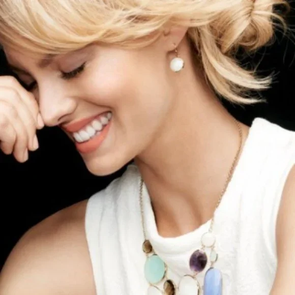 Stella & Dot | Retired Isla White Delicate Drop Dangle Earrings - Picture 6 of 10